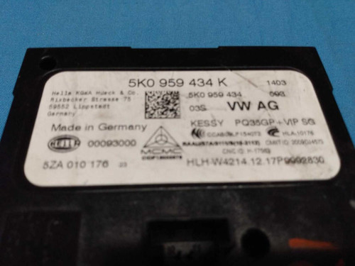  Volkswagen Keyless Entry Control Unit Module 5k0959434k Oem 