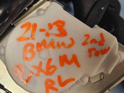 BMW 2021–2023 BMW X6M Left 2nd Row Seatbelt Retractor Tricolor OEM 