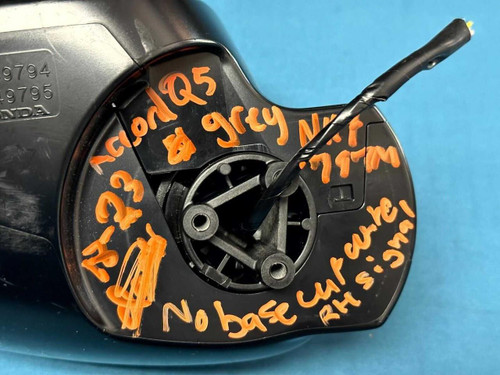 Honda 2018-2022 Honda Accord Right Door Mirror Steel Nh797m Cut Wire *no Base* OEM 