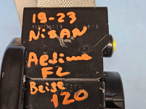 19-23 Nissan Altima Front Left Driver seatbelt Retractor Pretensioner Beige OEM