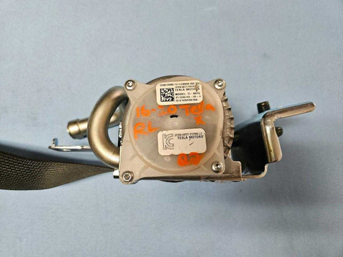 16 - 20 Tesla Model X Rear Left Seatbelt Retractor 2nd Row Black Oem