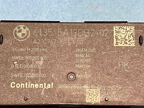 BMW 19-22 Bmw X5 X6 X7 Control Unit Decklid Function Module 61355a19db2 Oem 