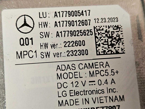 Mercedes-Benz 19-22 Mercedes-benz Front Lane Assist Departure Warning Camera 1779005417 Oem  Mercedes-Benz 19-22 Mercedes-benz Front Lane Assist Departure Warning Camera 1779005417 Oem