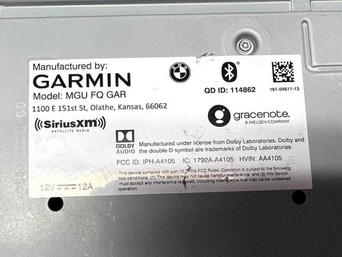 BMW 2022-2023 Bmw X4 G02 Garmin Radio Receiver Audio Head Unit 5A84AA2 Oem  BMW 2022-2023 Bmw X4 G02 Garmin Radio Receiver Audio Head Unit 5A84AA2 Oem