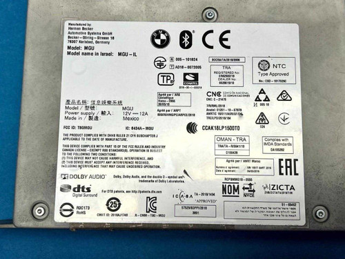 BMW 2022-2023 BMW X4 X7 G02 G07 RADIO RECEIVER AUDIO HEAD UNIT 65125A071E5 OEM 