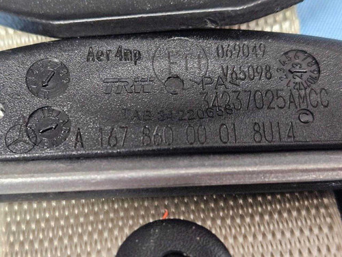 Mercedes-Benz 2020–2025 Mercedes-Benz GLS X167 Rear Left Seatbelt Retractor Beige 1678600001 O  Mercedes-Benz 2020–2025 Mercedes-Benz GLS X167 Rear Left Seatbelt Retractor Beige 1678600001 O