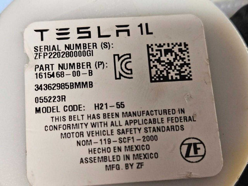 21 22 23 Tesla Model X Front RIGHT Seat Belt Retractor OEM