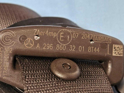 Mercedes-Benz 2023–2025 Mercedes-Benz EQS Front Left Seatbelt Retractor Brown 2968603201 OEM  Mercedes-Benz 2023–2025 Mercedes-Benz EQS Front Left Seatbelt Retractor Brown 2968603201 OEM