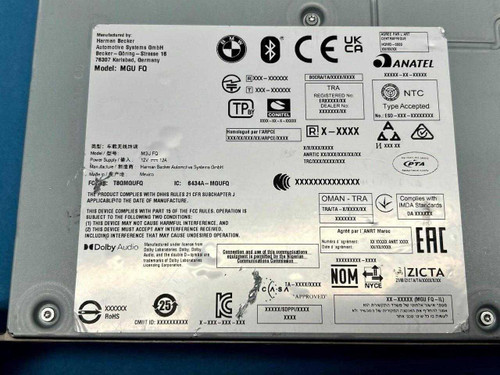 BMW 2022-2023 Bmw Radio Receiver Audio Head Unit 65125a84b69 Oem  BMW 2022-2023 Bmw Radio Receiver Audio Head Unit 65125a84b69 Oem