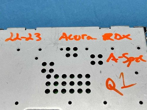 Acura 2022-2023 Acura Rdx A-spec Dash Radio Receiver Head Unit 39540tjcaf1 Oem 