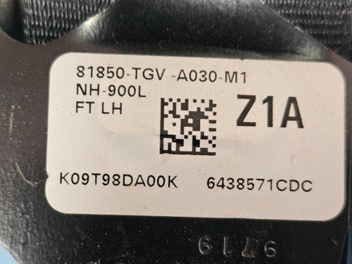 Acura 2021–2024 Acura TLX Front Left Seatbelt Black Beige Hanger OEM 