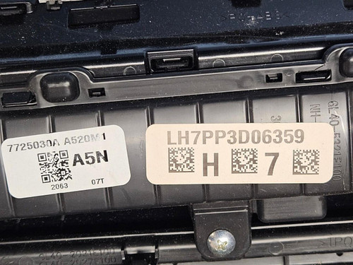 Honda 2023-2025 Honda Accord Trim W/ Air Vent Ac Control Switch 7725030aa520 Scratches Oem 