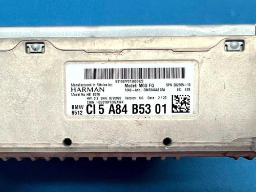 BMW 2022-2023 Bmw X5 Radio Receiver Audio Head Unit 6512ci5a84b53 Oem 