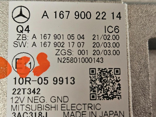 Mercedes-Benz 2020-2022 Mercedes-benz Gle Gls W167 Speedometer Instrument Cluster Dash Display Oem 