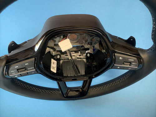 Honda 2022-2025 Honda Civic Steering Wheel Black Leather Paddle Shifters OEM 