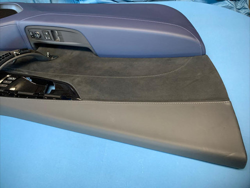 Acura 2017-2021 Acura Nsx Front Left Driver Door Trim Panel Indigo Blue Leather OEM 