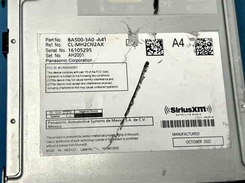 Honda 2023-2025 Honda Crv Touring Dash Radio Receiver Head Unit 8a5003a0a41 OEM 