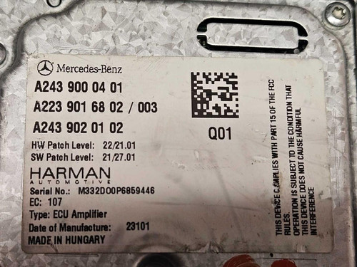 Mercedes-Benz 2023-2025 Mercedes-benz Ecu Amp Sound Generator Control Unit Module 2439000401 OEM  Mercedes-Benz 2023-2025 Mercedes-benz Ecu Amp Sound Generator Control Unit Module 2439000401 OEM