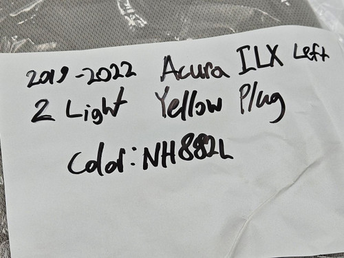 Acura 2019–2022 Acura ILX Left Driver Side Sun Visor Dual Light Gray NH882L OEM 