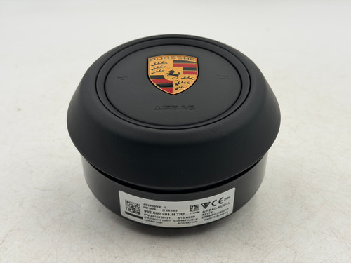 2021-2026 Porsche 911 Macan Panamera Cayenne Driver Steering Wheel Airbag Black OEM