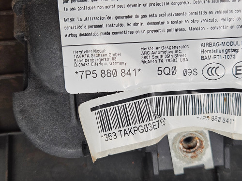2011-2018 Porsche Cayenne Left Driver Knee Airbag OEM 7P5880841