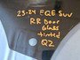 Mercedes-Benz 23-24 Mercedes-benz Eqe Suv Rear Right Side Door Window Glass A2947352600 Oem 