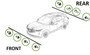 Acura 22 Acura Mdx Front Or Rear Bumper Parking Sensor Nh883p White 39680tzaj01ze Oem 