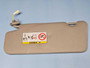Acura 2019 - 2022 Acura Ilx Right Side Sun Visor Illuminated Gray Nh802l Original Oem 