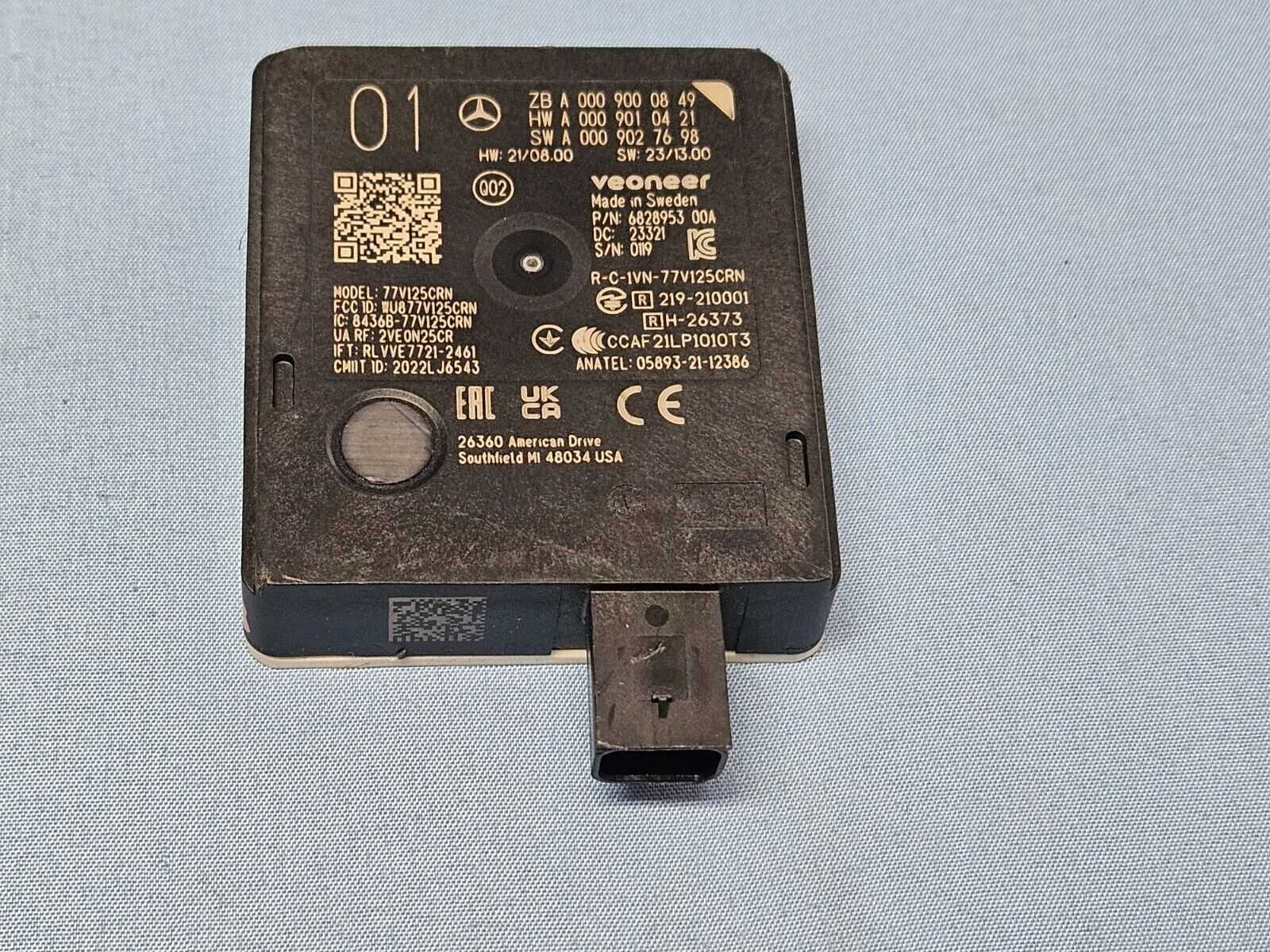 2019-2025 Mercedes-benz C S Glc Sl Eqe Eqs Class Blind Spot Sensor Radar Oem 2019-2025 Mercedes-benz C S Glc Sl Eqe Eqs Class Blind Spot Sensor Radar Oem