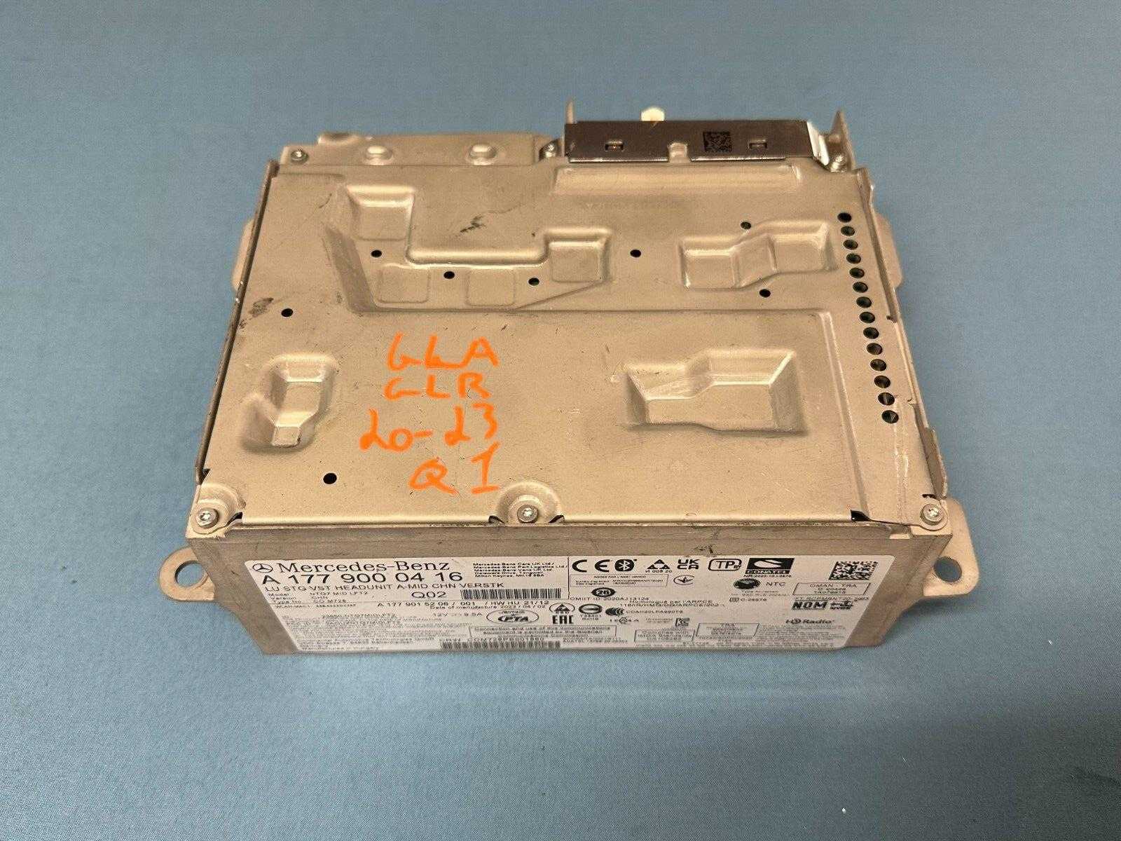 2020-2025 Mercedes Gla Glb Radio Receiver Head Unit Mid Chn Verstk Oem 2020-2025 Mercedes Gla Glb Radio Receiver Head Unit Mid Chn Verstk Oem