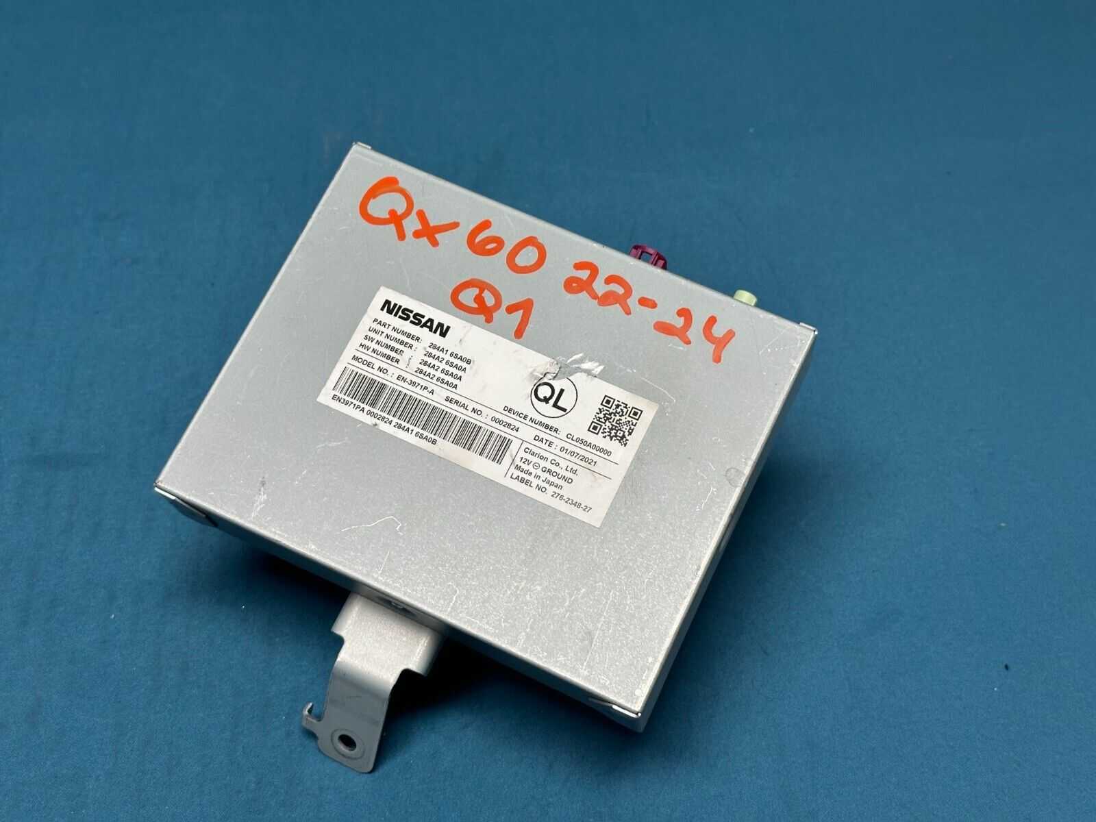 2022-2025 Infiniti Qx60 Rearview Camera Control Unit Module 284a16sa0b Oem 2022-2025 Infiniti Qx60 Rearview Camera Control Unit Module 284a16sa0b Oem