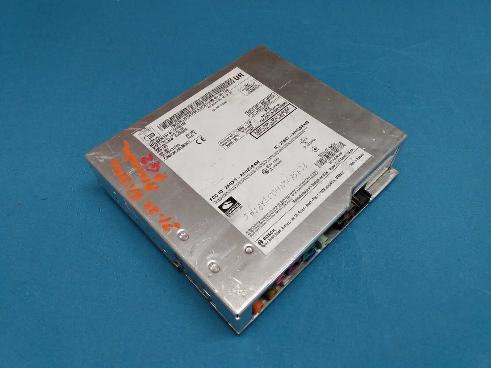2021-2022 Nissan Armada Radio Audio Navigation Control Unit Module 259156sa2d OEM 2021-2022 Nissan Armada Radio Audio Navigation Control Unit Module 259156sa2d OEM