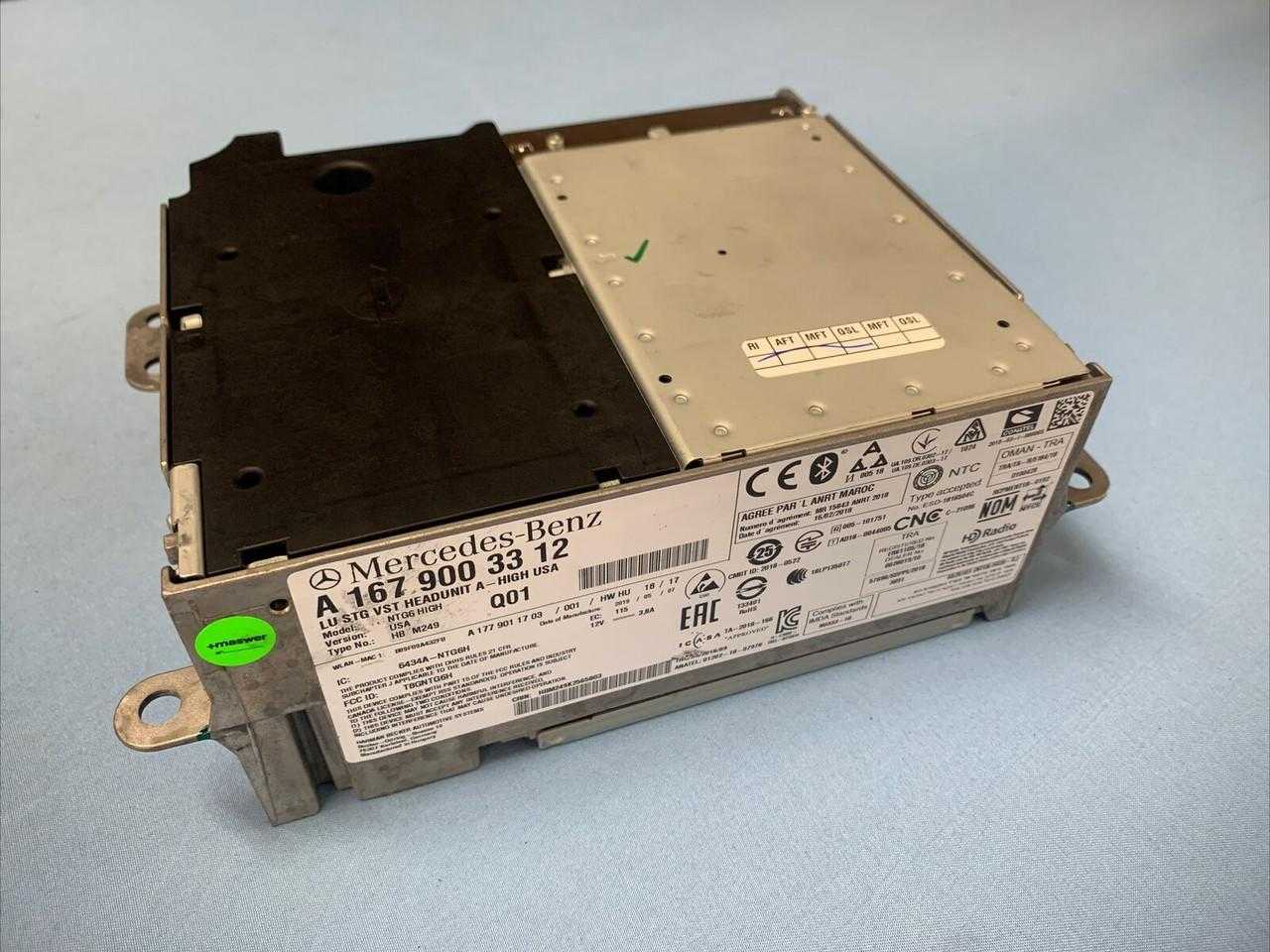 2020 - 2025 MERCEDES GLE GLS V167 X167 RADIO RECEIVER HEAD UNIT HIGH USA OEM 2020 - 2025 MERCEDES GLE GLS V167 X167 RADIO RECEIVER HEAD UNIT HIGH USA OEM