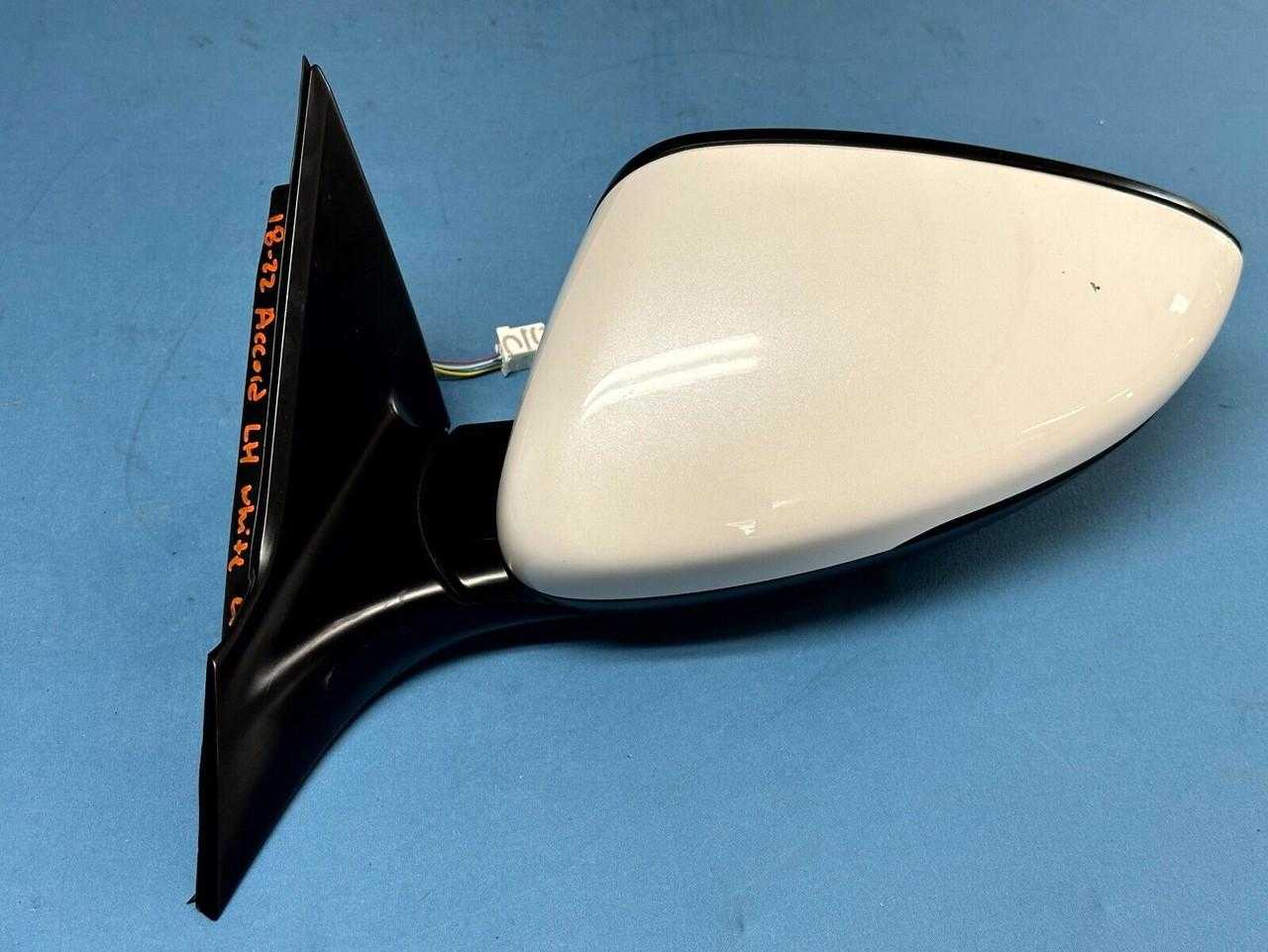 2018-2022 Honda Accord Left Driver Door Mirror Platinum White Nh883p 5 Wire Oem 2018-2022 Honda Accord Left Driver Door Mirror Platinum White Nh883p 5 Wire Oem