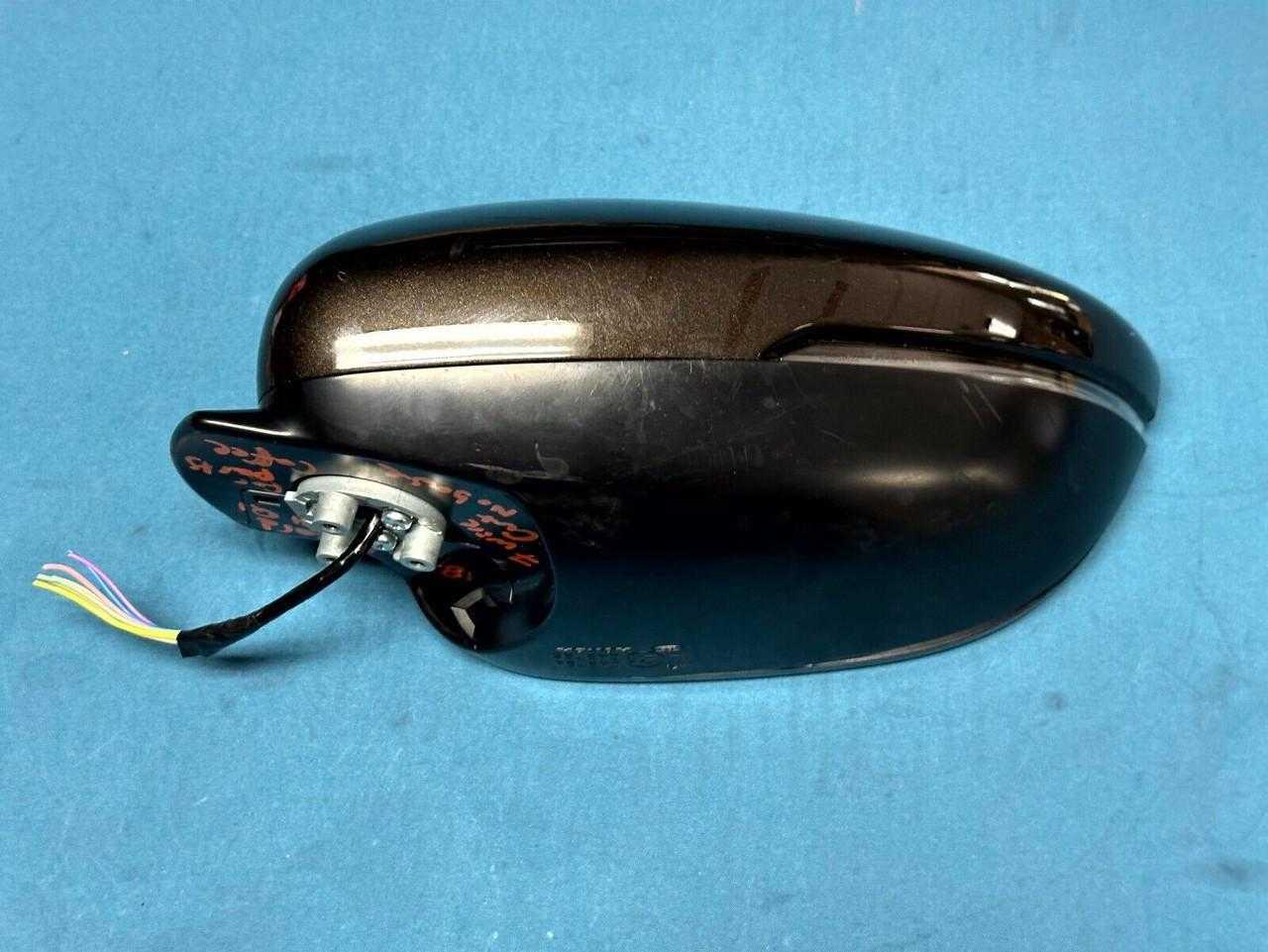 18-22 Honda Accord Left Driver Door Mirror Cut Wire No Base Yr600m Coffee Oem 18-22 Honda Accord Left Driver Door Mirror Cut Wire No Base Yr600m Coffee Oem