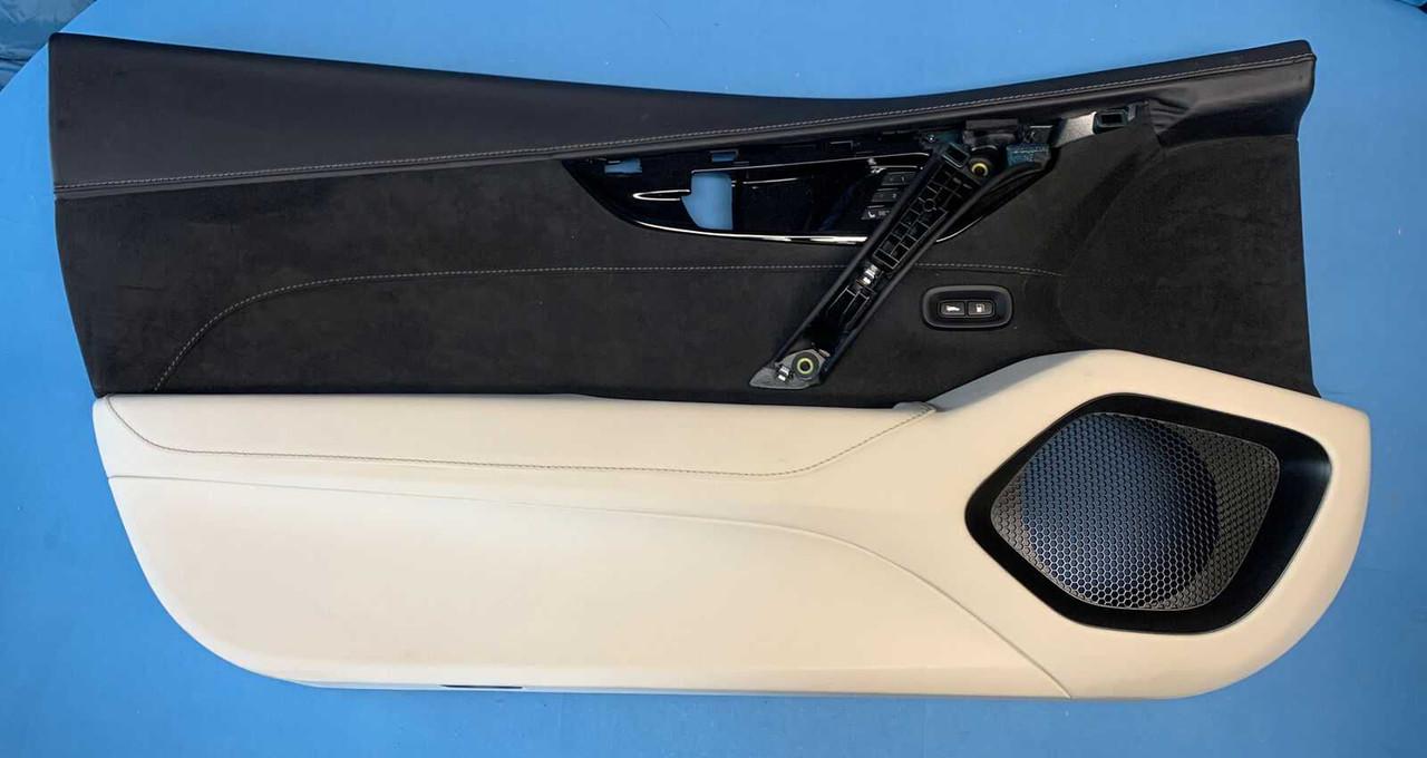 2017 - 2021 Acura Nsx Front Left Driver Door Trim Panel Orchid Beige Leather OEM 2017 - 2021 Acura Nsx Front Left Driver Door Trim Panel Orchid Beige Leather OEM