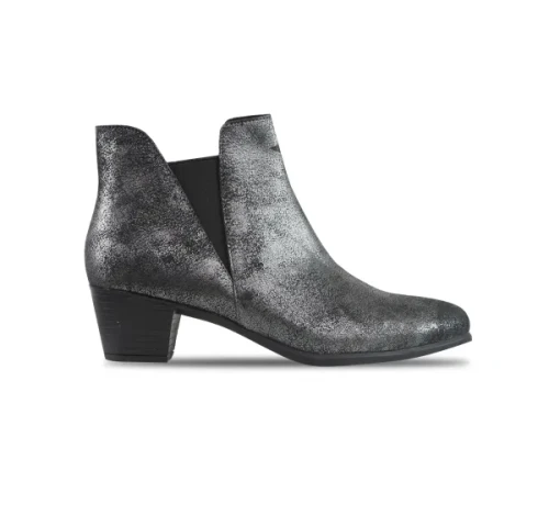 Women's Jackson - Black Metallic Leather