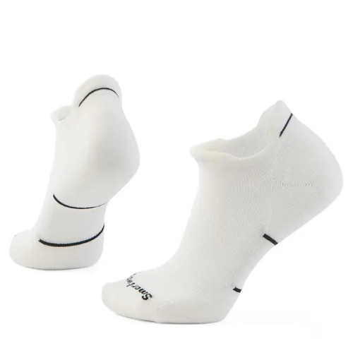 Women's Run Targeted Cushion Low Ankle Socks - Black-White