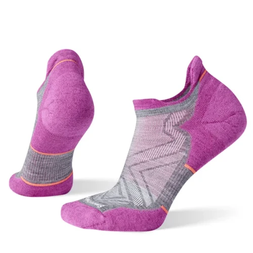 Women's Run Targeted Cushion Low Ankle Socks - 052 MEDIUM GRAY