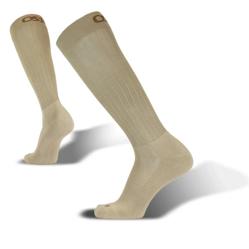 OS1st TS5 Travel Socks - Over the Calf in Natural - Image 1
