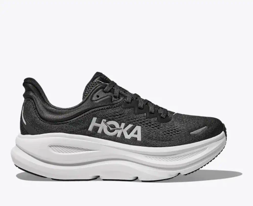 HOKA Womens Womens Bondi 9 in Black White - Image 1