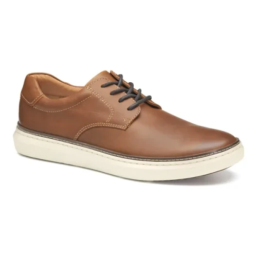 Johnston Murphy Mens Mcguffey 2 Plain Toe in Tan Full Grain - Image 1
