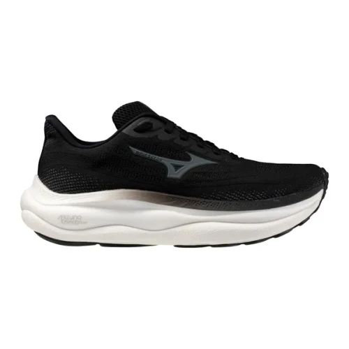 Mizuno Womens Wave Sky 9 in Black-Metallic Grey - Image 1
