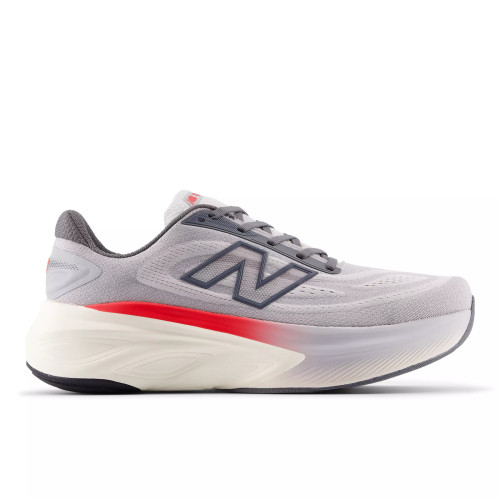 Men's Fresh Foam X More v6 - GREY MATTER with TRUE RED and Castlerock