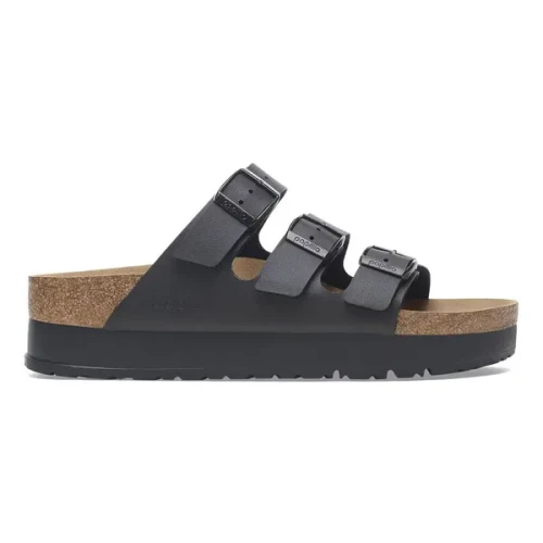Birkenstock Womens Florida BK Platform in Black - Image 1