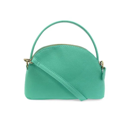 Larissa Double Zip Dome Crossbody - Turquoise