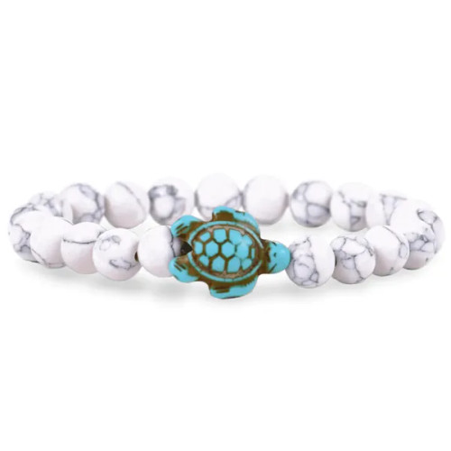 Turtle - Journey Bracelet - WHITE White Howlite-STC Edition