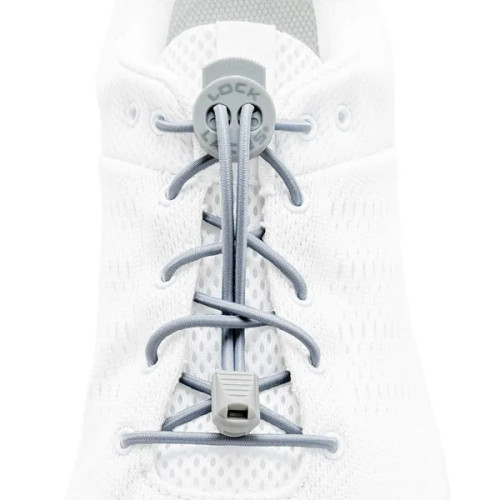 Lock Laces - Gray Solid