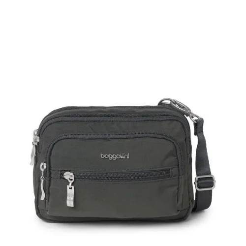 Baggallini Triple Zip Bagg in B0021 Charcoal - Image 1