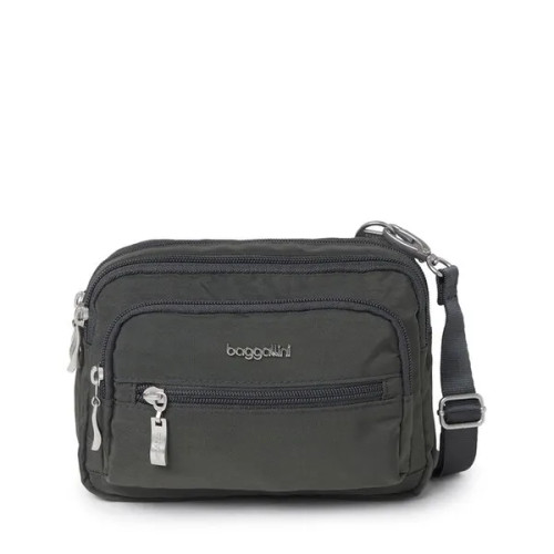 Triple Zip Bagg - B0021 Charcoal